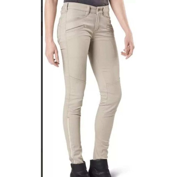 5.11 Tactical Women's Microsand Finish‎ Wyldcat Pants 4 Reg Zippered Leg Gussets - Picture 1 of 14